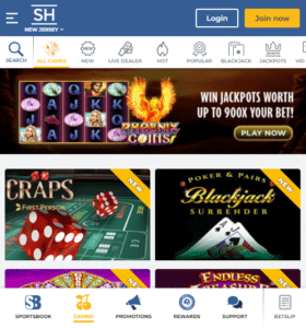 SugarHouse casino website