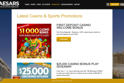 Caesars Casino kampanjer
