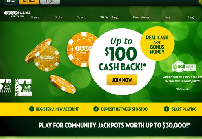 tropicana nj online casino