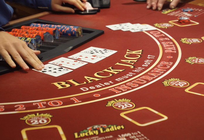 Blackjack table