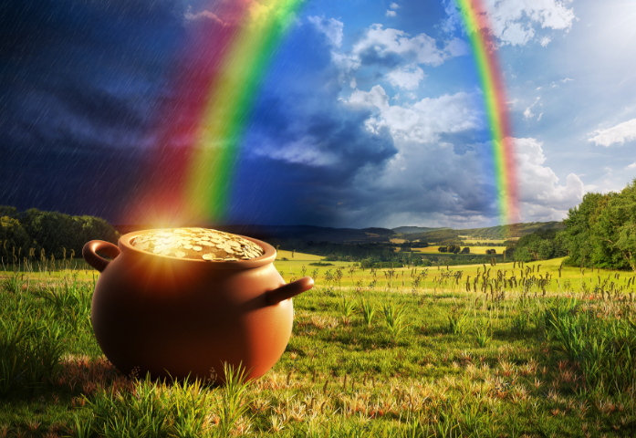 Rainbow with Pot of Gold