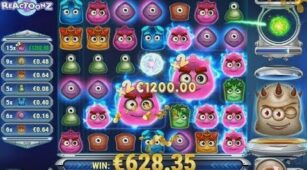 Reactoonz max win video 1