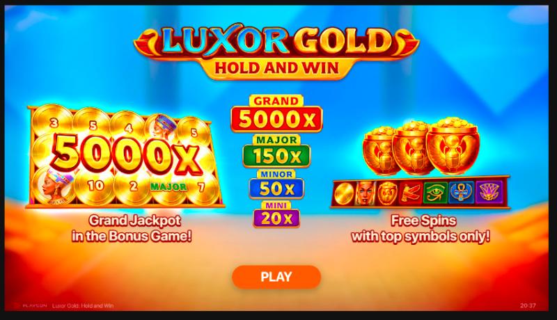 Luxor Gold Hold And Win