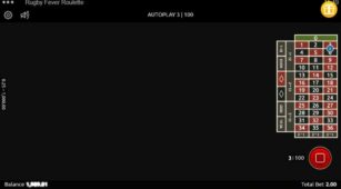 Rugby Fever Roulette demo play free 3