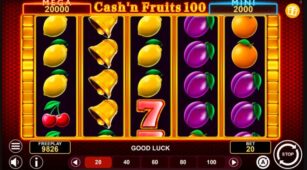 Cash’n Fruits 100 Hold & Win demo play free 3