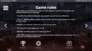 Wild Toro demo play free 1