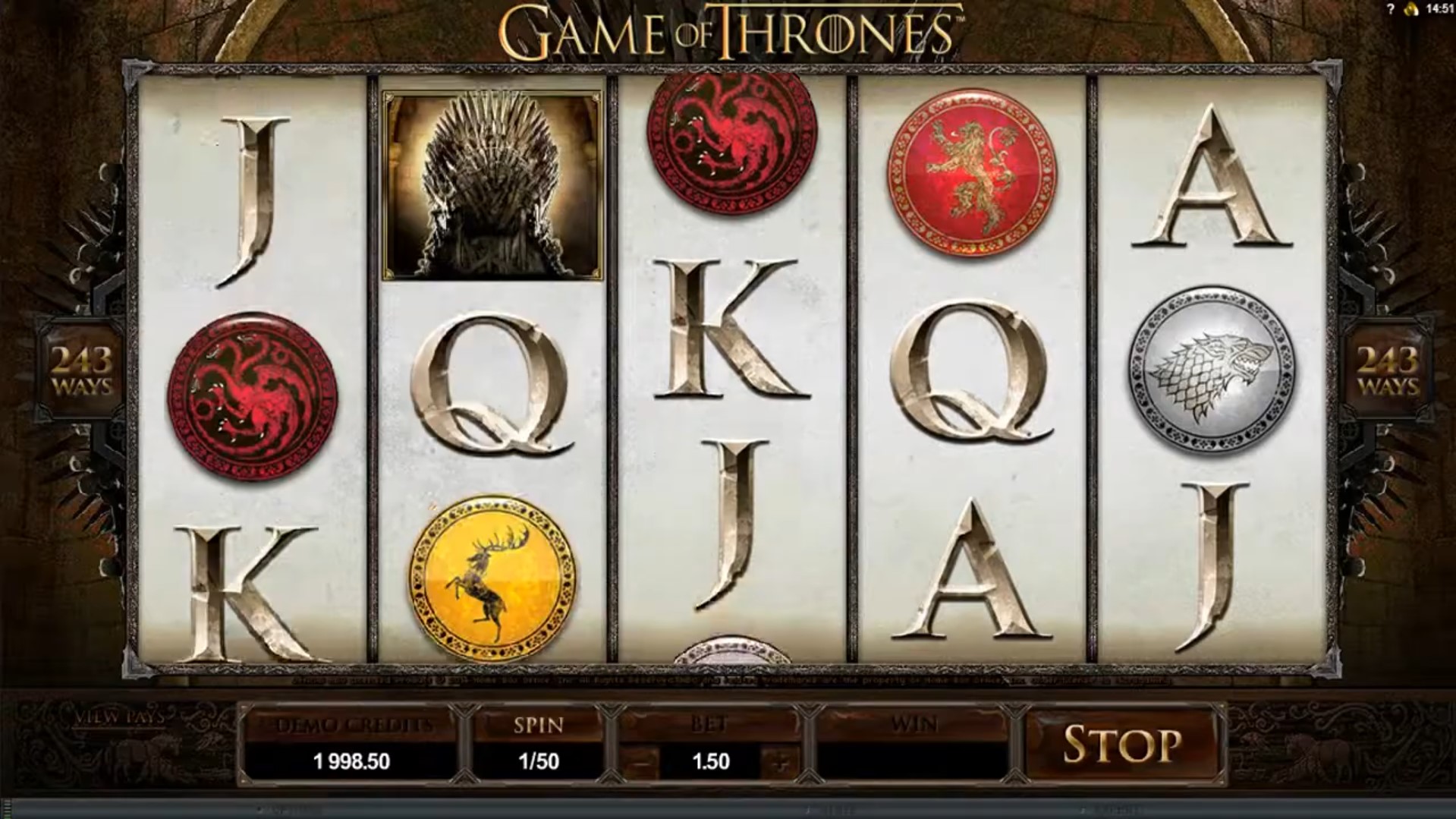 Game Of Thrones 243 Ways