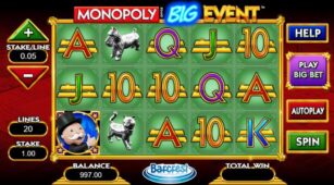 Monopoly Big Event demo play free 2