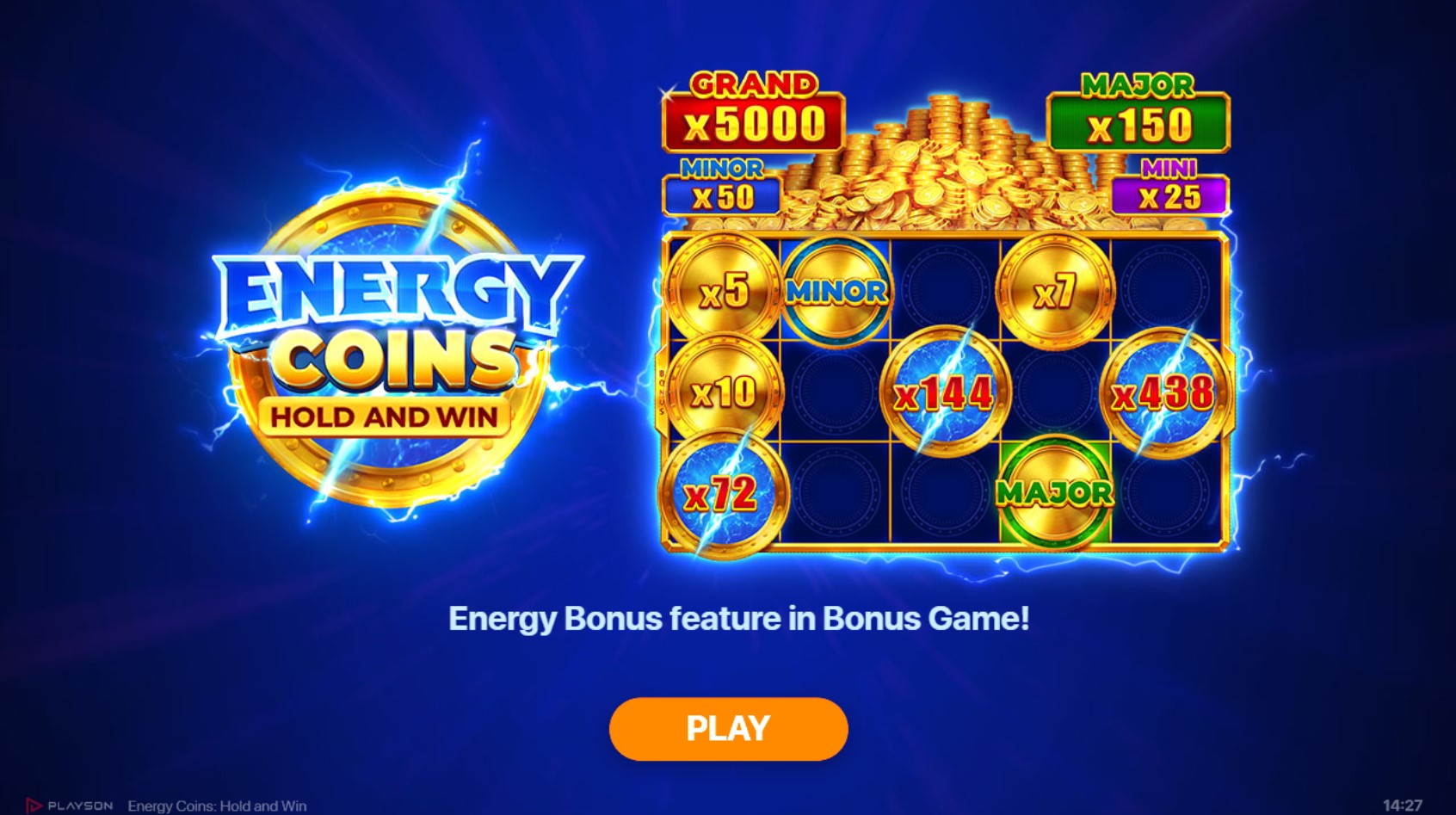 Energy Coins Hold And Win