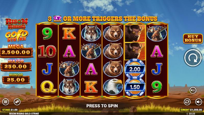 Bison Rising Gold Strike