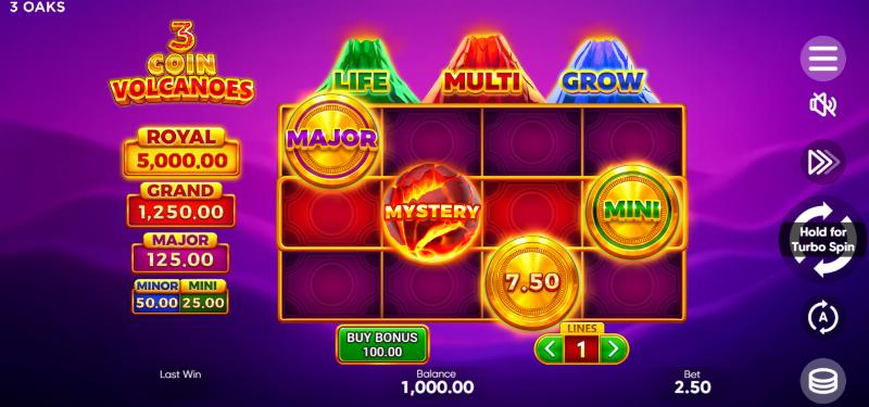 3 Coin Volcanoes