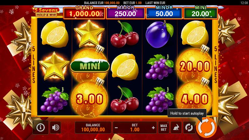 5 Sevens: Hold And Win Christmas
