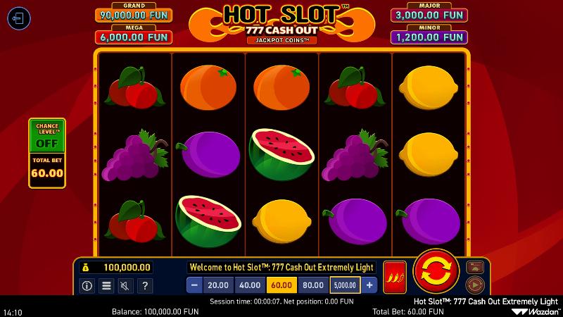 Hot Slot: 777 Cash Out Extremely Light