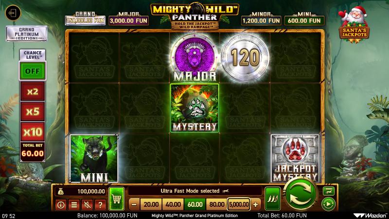 Mighty Wild: Panther Grand Platinum Edition Santa’s Jackpots