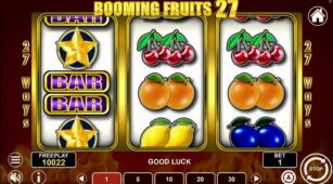 Booming Fruits 27 demo play free 0