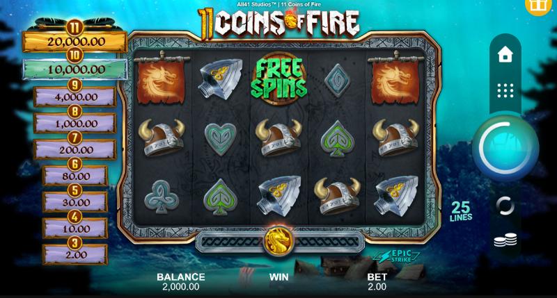 11 Coins Of Fire
