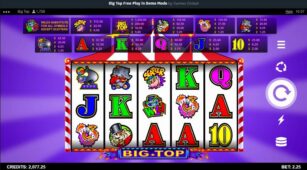 Big Top demo play free 3