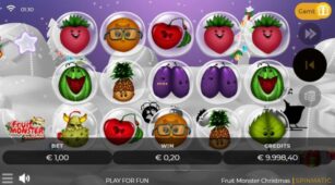 Fruit Monster Christmas demo play free 1
