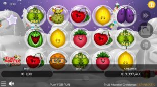Fruit Monster Christmas demo play free 2