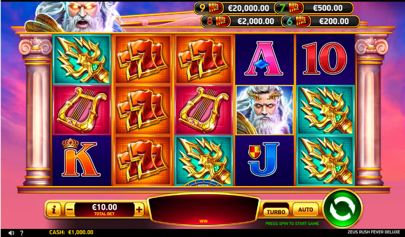 Zeus Rush Fever Deluxe