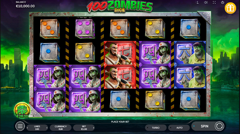 100 Zombies Dice