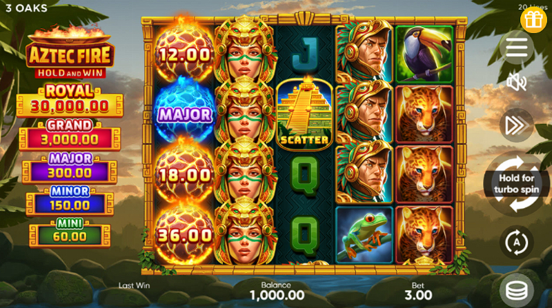 Aztec Fire: Hold And Win