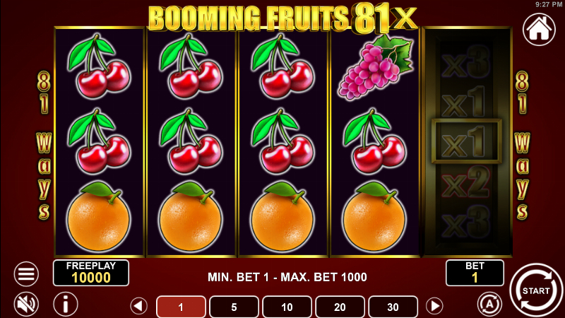 Booming Fruits 81X