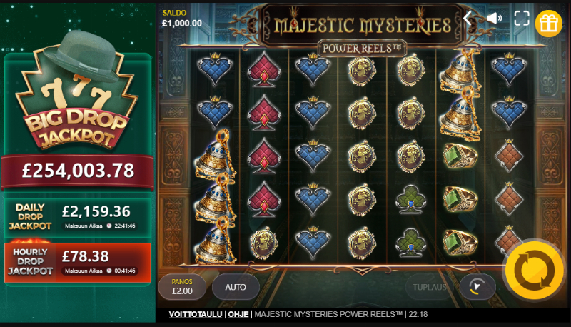Majestic Mysteries Power Reels