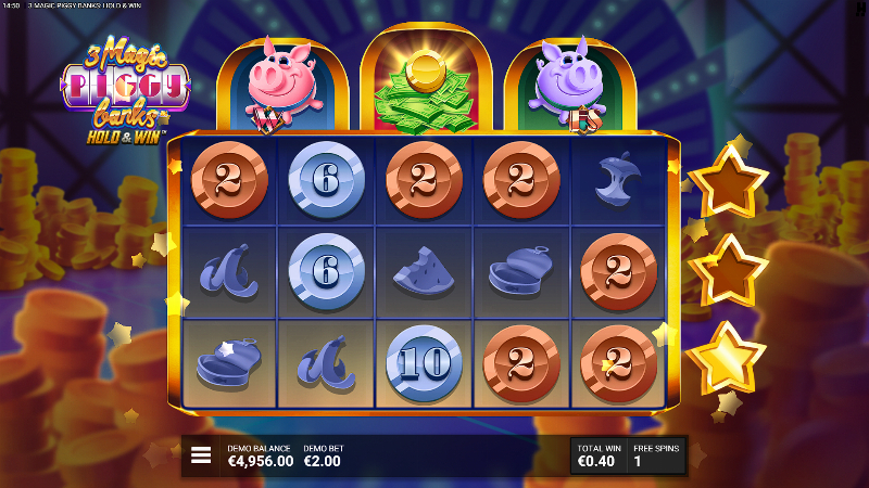 3 Magic Piggy Banks Hold & Win