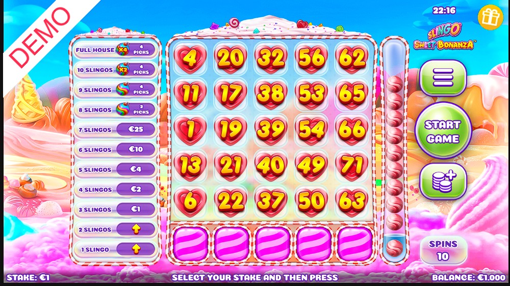 Slingo Sweet Bonanza