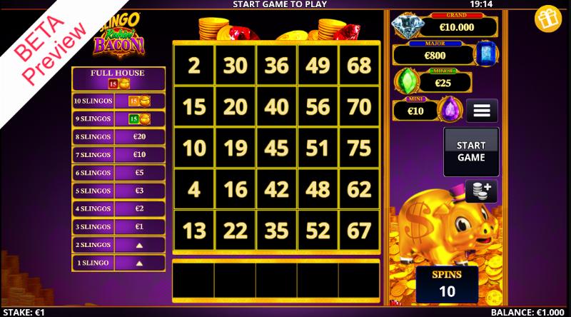 Slingo Rakin’ Bacon