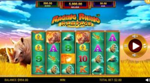 Raging Rhino Rampage demo play free 3