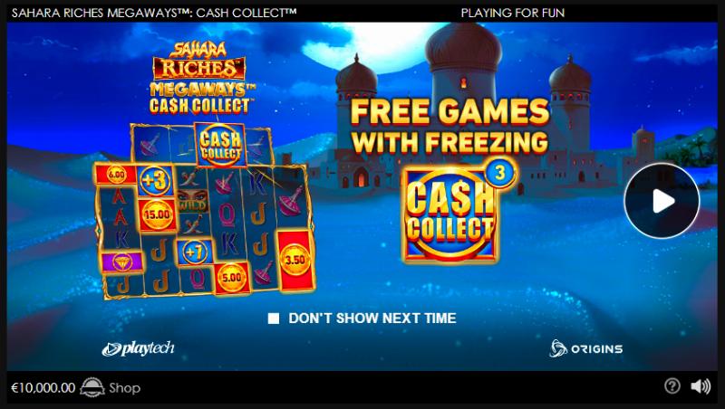 Cash Collect Sahara Riches Megaways