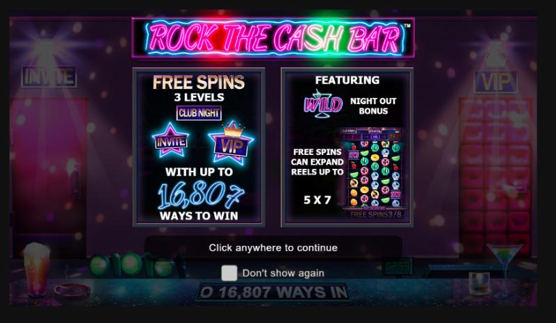 Rock The Cash Bar
