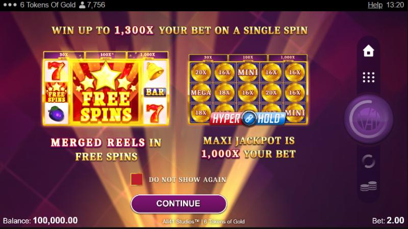 6 Tokens Of Gold