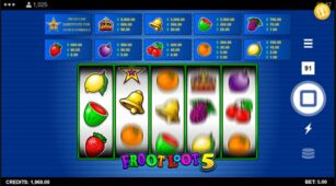 Froot Loot 5-Line demo play free 3