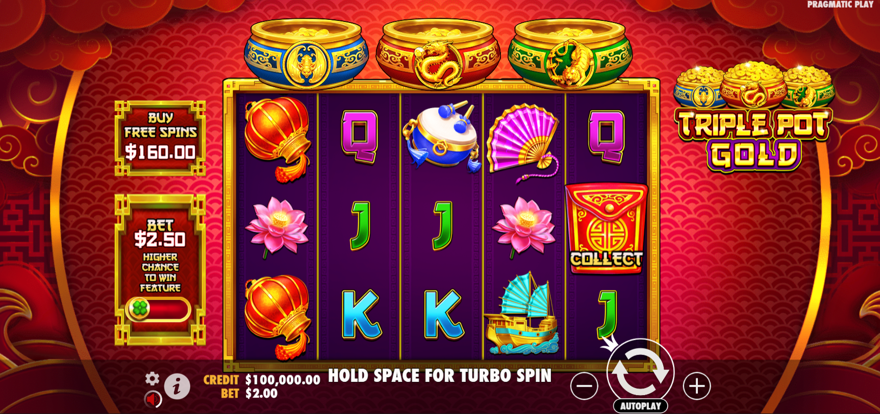 Triple Pot Gold