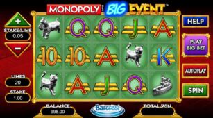 Monopoly Big Event demo play free 1