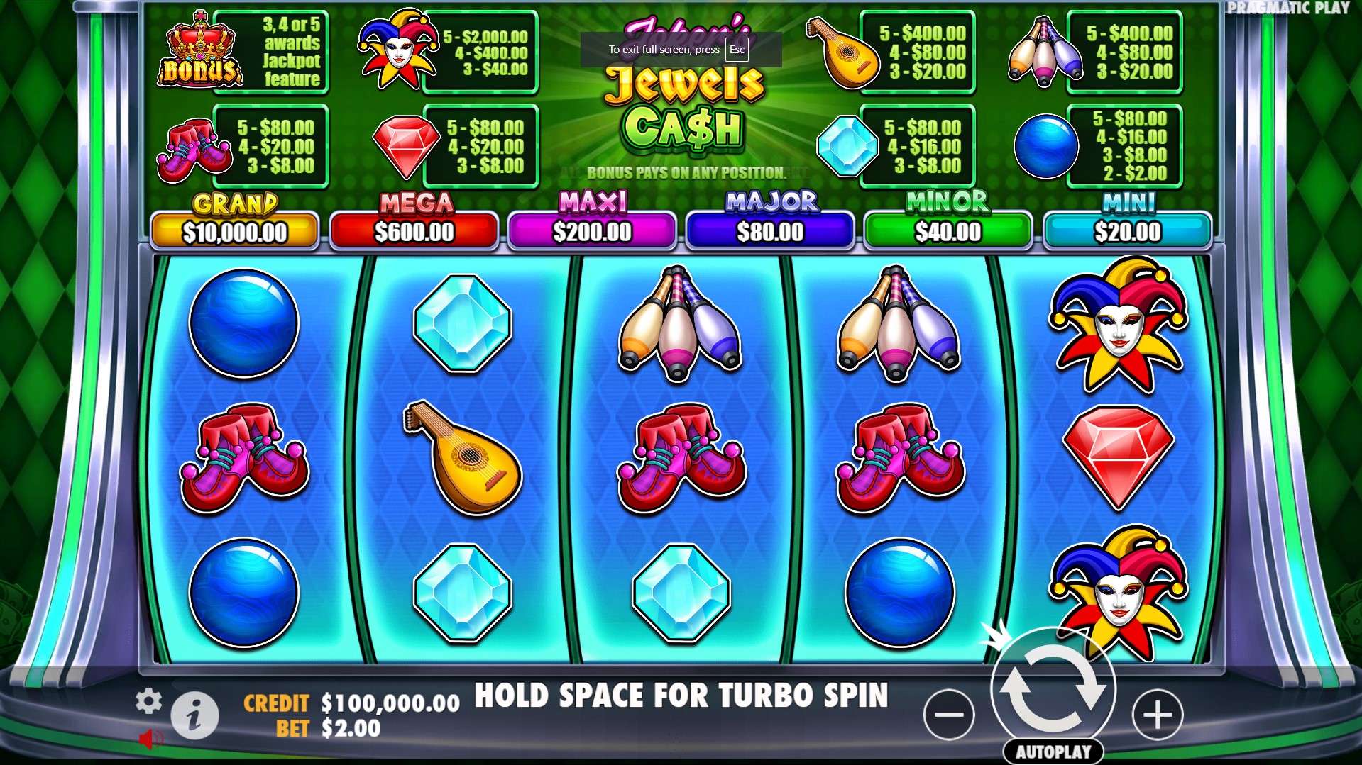 Joker’s Jewels Cash