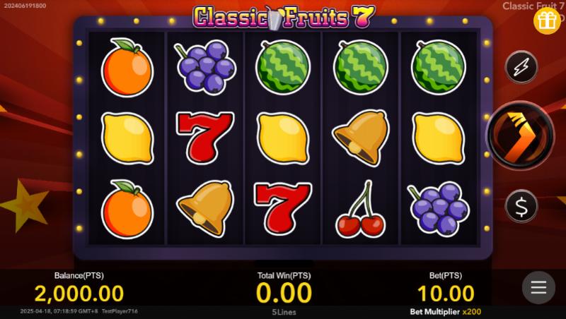 Classic 7 Fruits