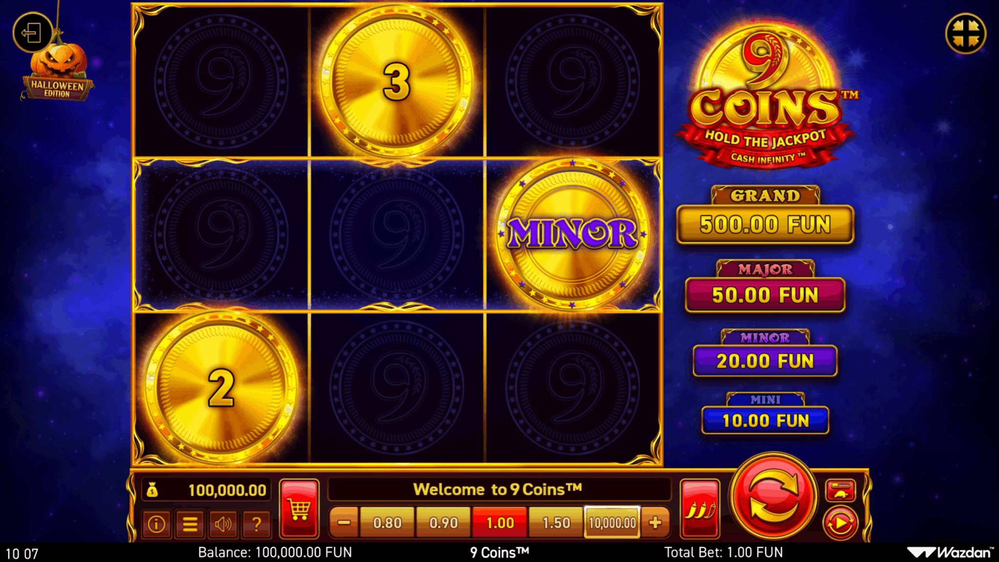 9 Coins Halloween