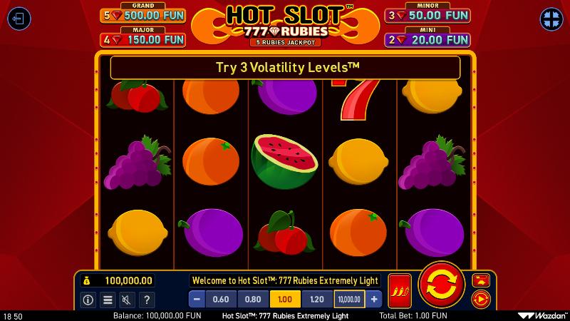 Hot Slot: 777 Rubies Extremely Light