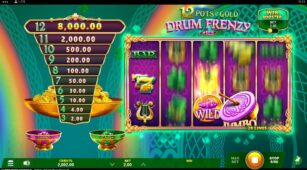 12 Pots Of Gold Drum Frenzy (Gameburger Studios) demo play free 3