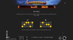 Grand Buffalo Hold & Win demo play free 3