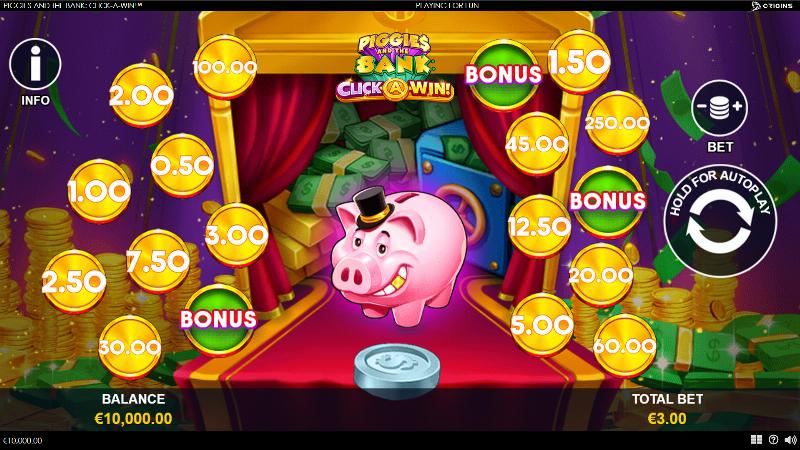 Piggies And The Bank Click-A-Win
