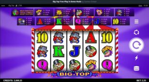 Big Top demo play free 1