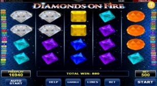 Diamonds On Fire demo play free 3