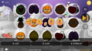 Fruit Monster Christmas demo play free 3