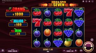 Shiny Fruity Seven 10 Lines Hold And Spin demo play free 3