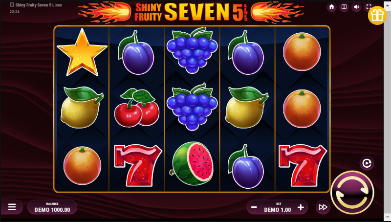Shiny Fruity Seven 5 Lines